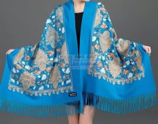 找围巾绣花加工厂，围巾披肩刺绣，刺绣面积