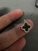 如图所示合金双面四叶草，爱心需要做，