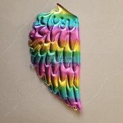 超声波压片外发 如图，烫金布天使翅膀片数量1500片