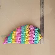 超声波压片外发 如图，烫金布天使翅膀片数量1500片