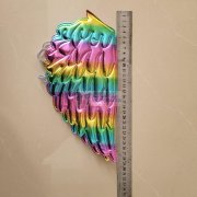 超声波压片外发 如图，烫金布天使翅膀片数量1500片