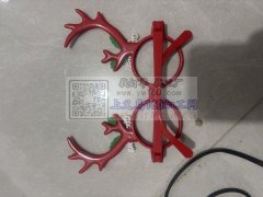 一体鹿角圣诞眼镜。