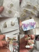 如图耳环库存处理，本厂有9万对​下架耳环处理，