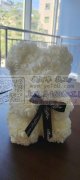 5200个如图所示玫瑰花小熊成品订单需要做，寻工厂，